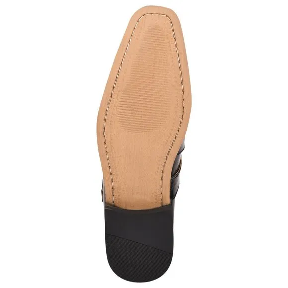 DONNA Man Made Leather Monk Straps