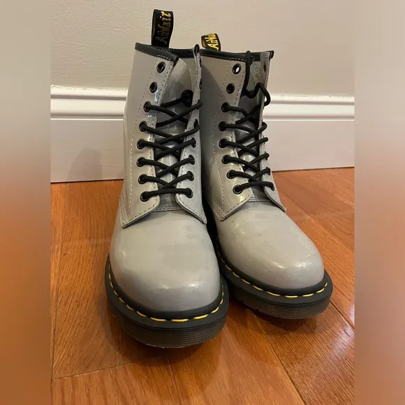 Dr. Martens Women’s 8 Patent Gray. 1460
