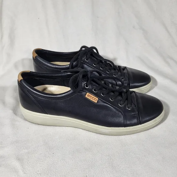 Ecco Black Leather Lace Up Shoes Size 43 EU / 9-9.5 US