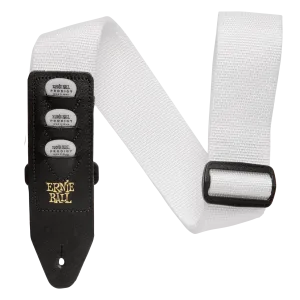 Ernie Ball Pickholder Polypro Strap - White