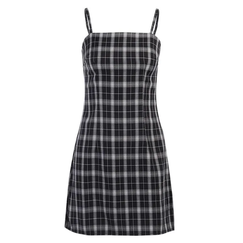 French Retro Plaid Dress SD00128
