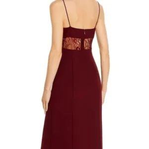 Gorgeous Floor Length Womens Lace Insert Gown SZ 8