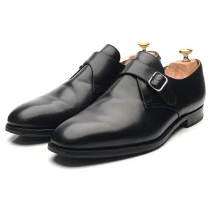 'Grosvenor' Black Leather Monk Strap UK 12 F