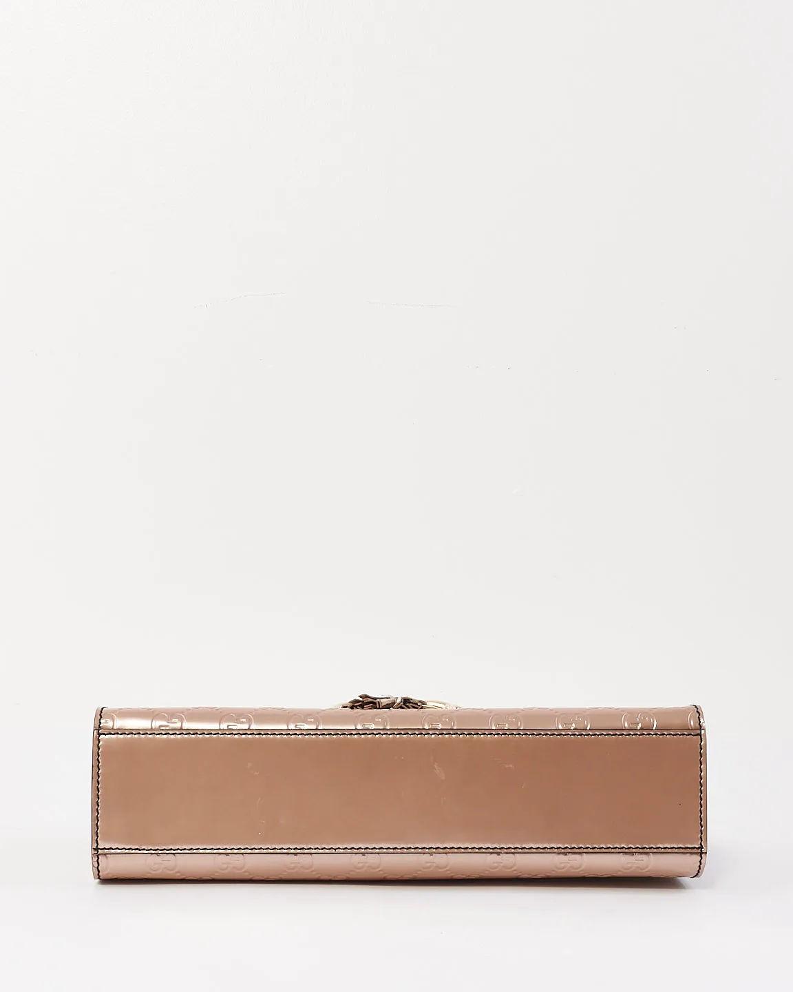 Gucci Pink guccissima Patent Leather Emily Chain Flap Shoulder Bag