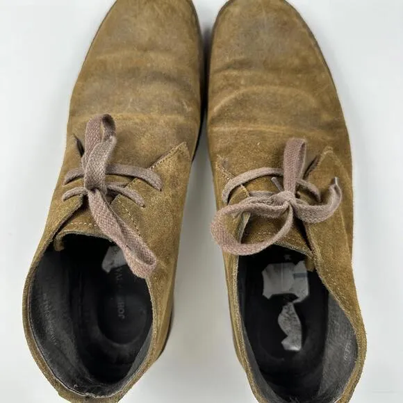John Varvatos Brown Suede Leather Lace Up Chukka Boot SIZE 8.5