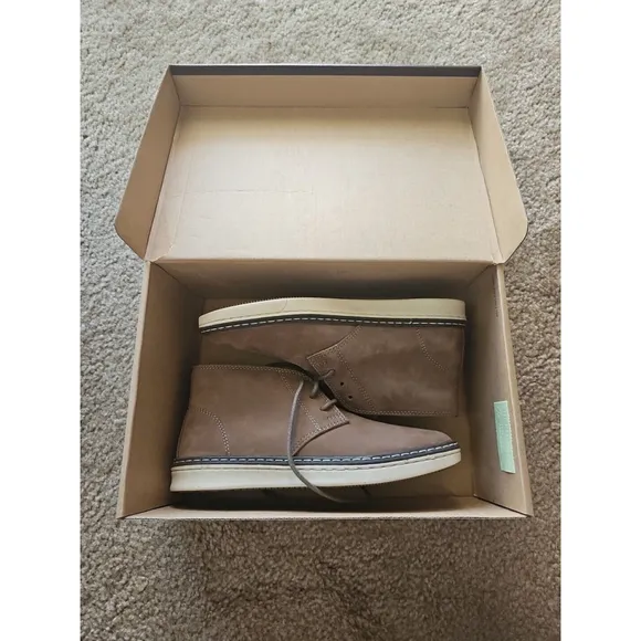 Johnston &amp; Murphy McGuffey Chukka Boots Boy's Size 2.5 Grey Oiled Nubuck NEW $65