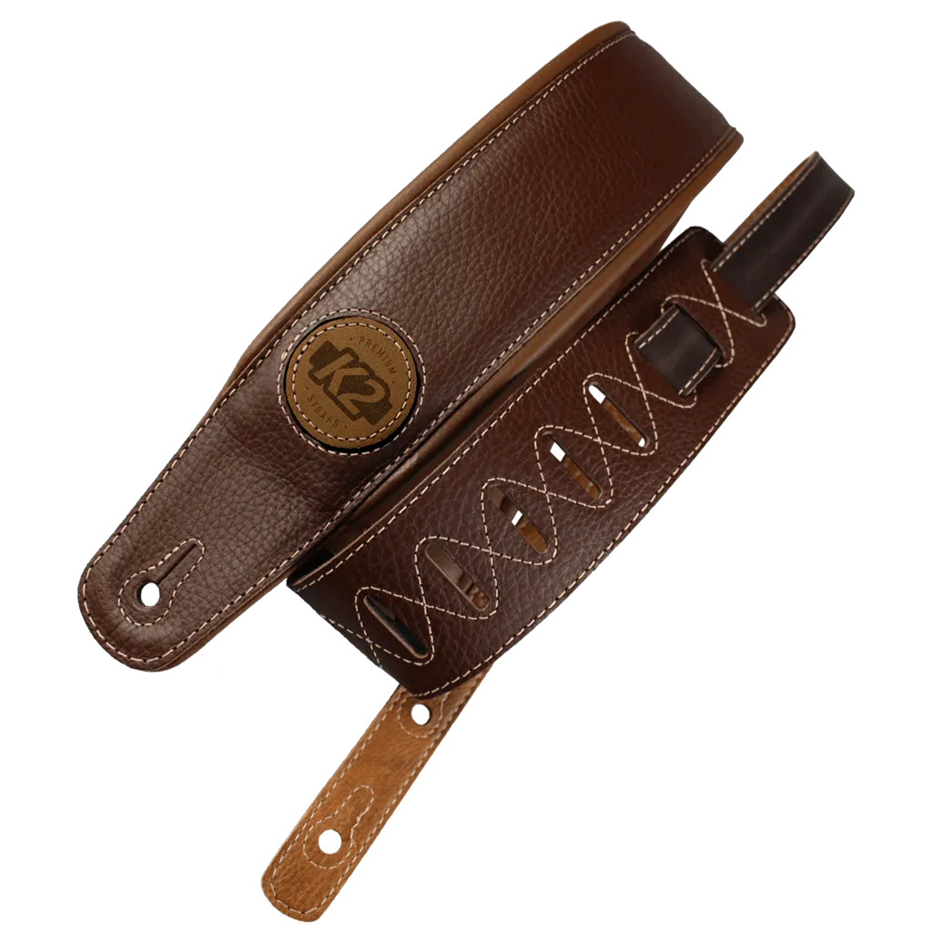 K2 Garment Leather Strap 3" Brown