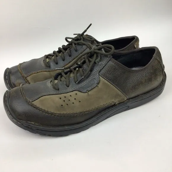 Keen KC 0212 Dillon Brown Leather Oxford Low Top Lace Up Sneaker Men's 13