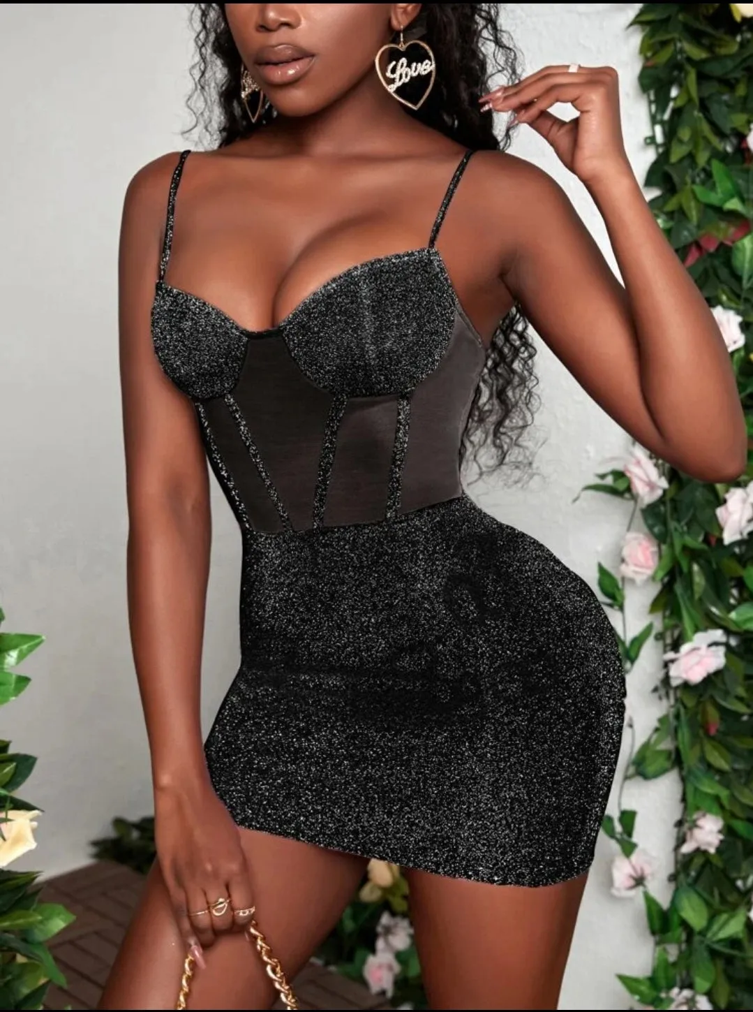Kira Mesh Bustier Bodycon Dress