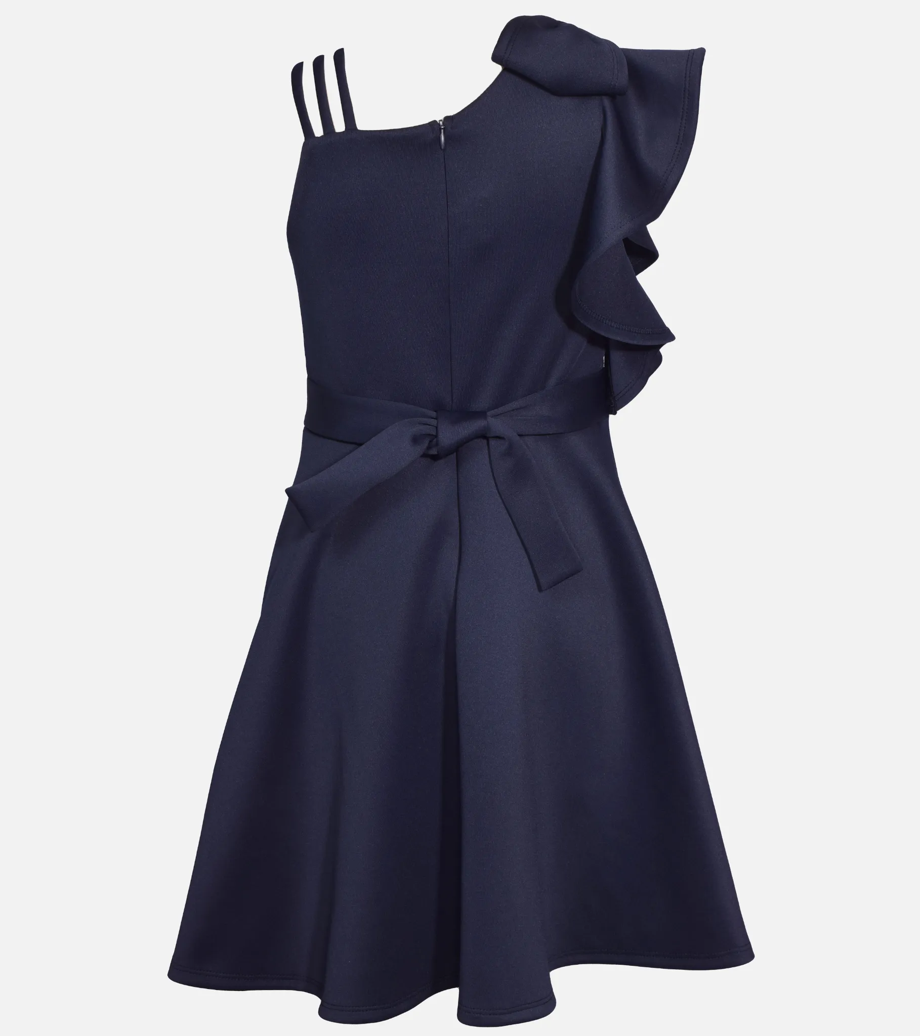 Kylie Ruffle Shoulder Skater Dress