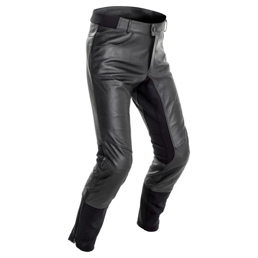 Leather Motorcycle Pants Richa Boulevard Leather Trousers, Black