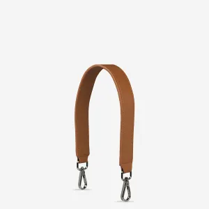 Leather Strap Short - Camel