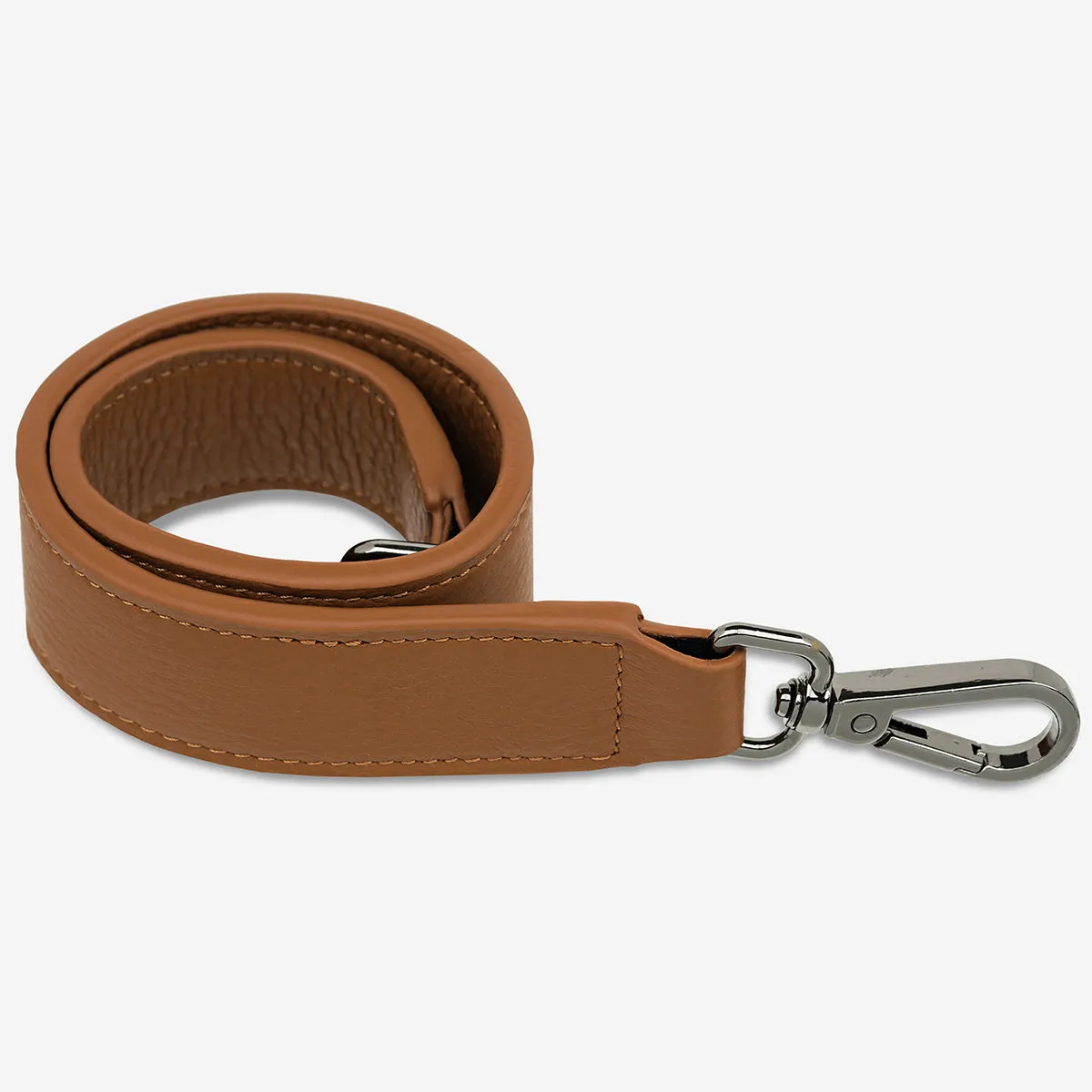 Leather Strap Short - Camel