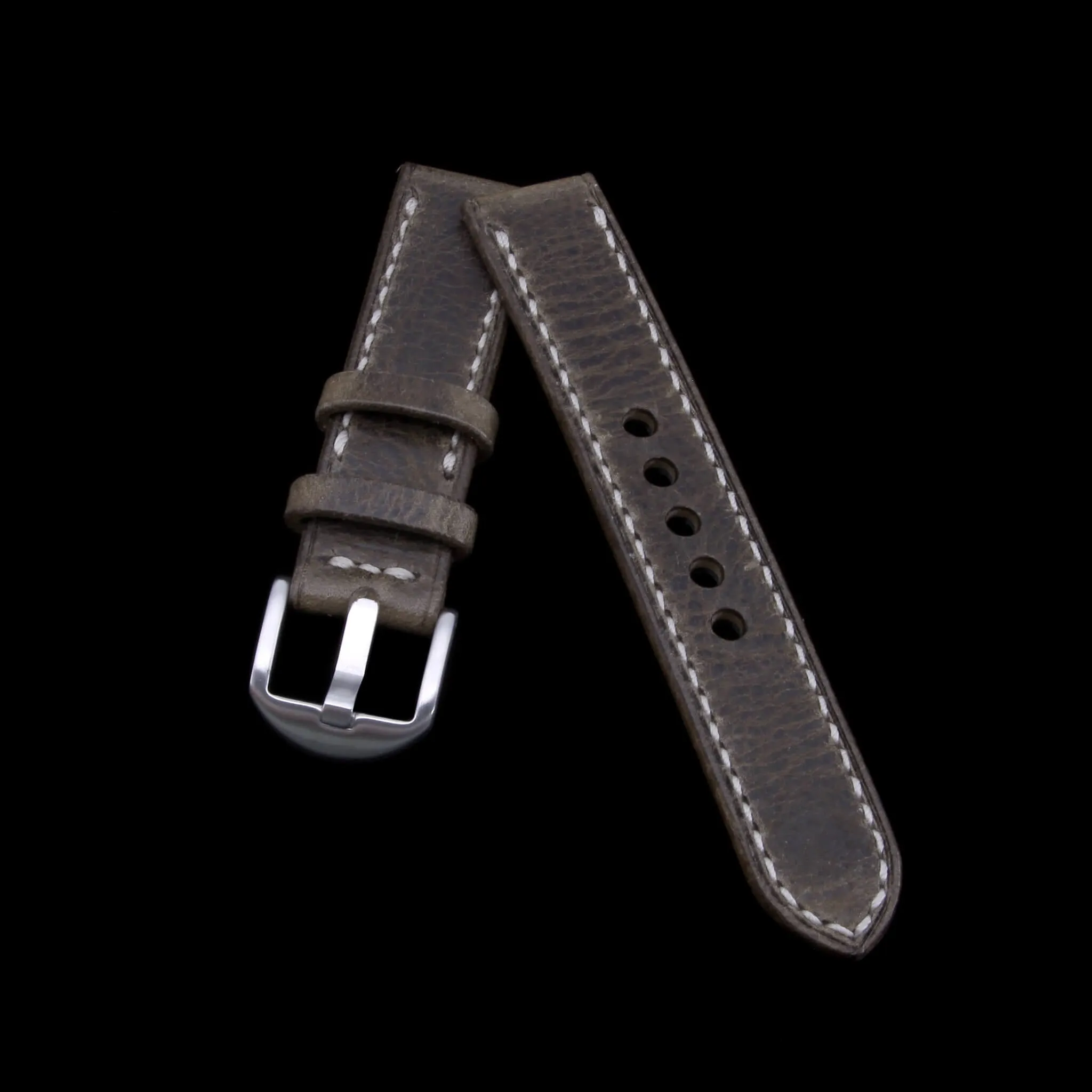 Leather Watch Strap, Vintage 408  | Full Stitch