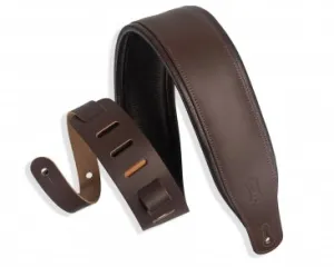 Levy's M26PD-DBR-DBR 3"  Top Grain Leather Strap w/padding