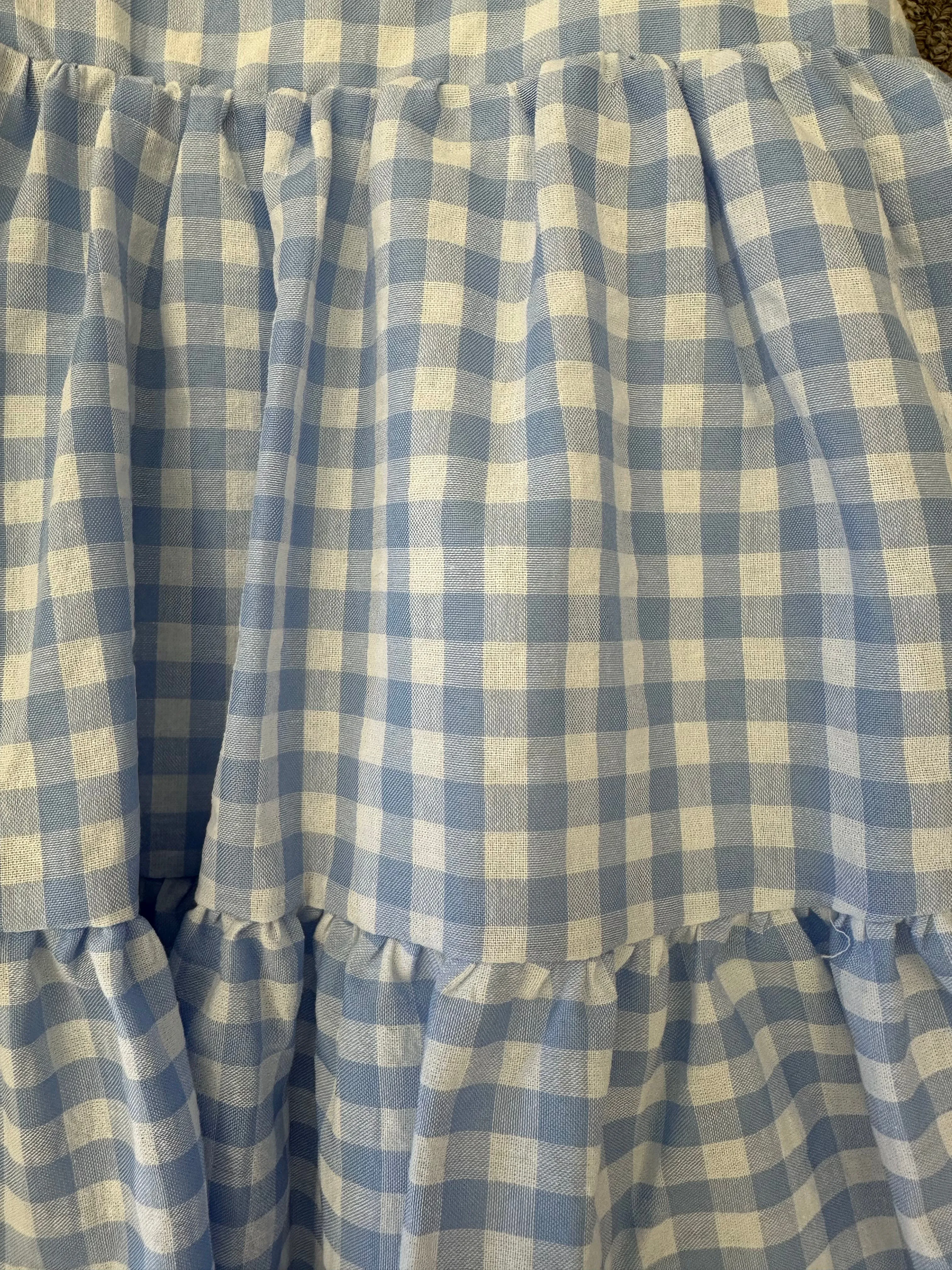 Lulu Bebe Mollie Blue Gingham Dress