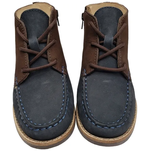 Marc Joseph | NIB Lincoln Bootie Navy Nubuck Leather Lace Up Boots Boy's 13.5