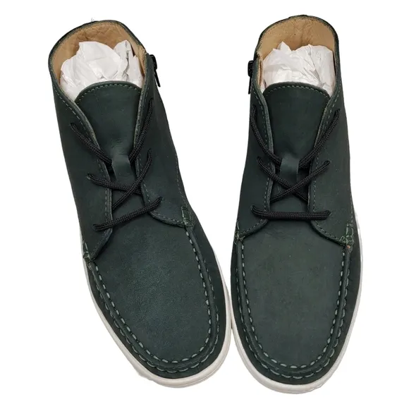 Marc Joseph | NIB West Houston Bootie Emerald Green Lace Up Leather Ankle Boot 4