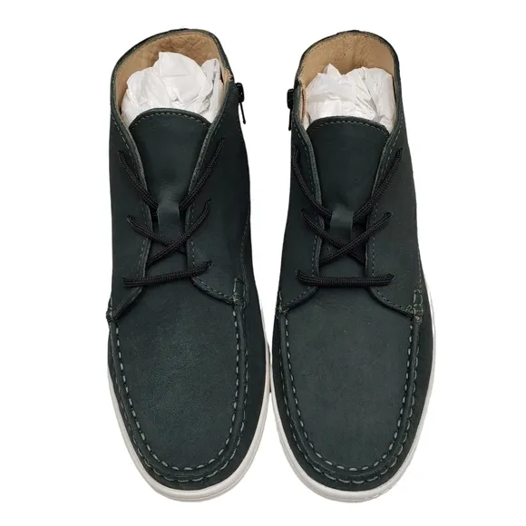 Marc Joseph | NIB West Houston Bootie Emerald Green Lace Up Leather Ankle Boot 4