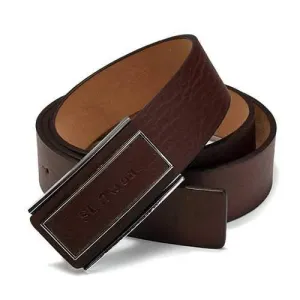 Mens Business Automatic Buckle PU Leather Waist Strap Belt