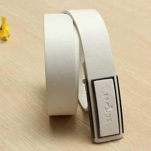 Mens Business Automatic Buckle PU Leather Waist Strap Belt