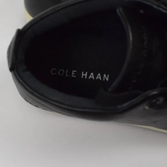 Men's Cole Haan Black Leather Vartan 2.0 Midcut High Top Sneaker Casual Preppy 8