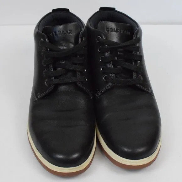 Men's Cole Haan Black Leather Vartan 2.0 Midcut High Top Sneaker Casual Preppy 8