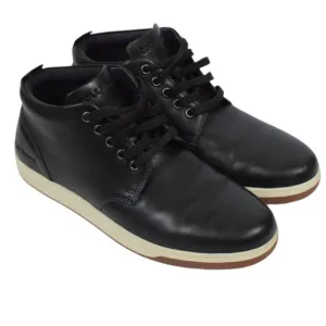 Men's Cole Haan Black Leather Vartan 2.0 Midcut High Top Sneaker Casual Preppy 8