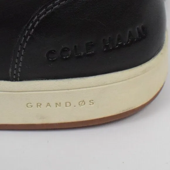 Men's Cole Haan Black Leather Vartan 2.0 Midcut High Top Sneaker Casual Preppy 8