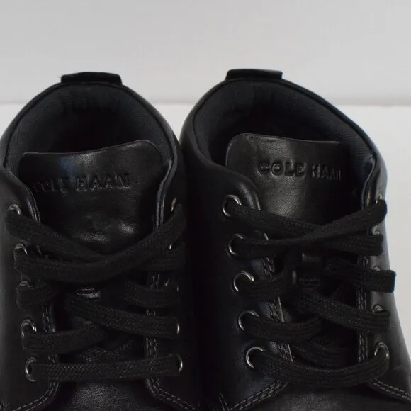 Men's Cole Haan Black Leather Vartan 2.0 Midcut High Top Sneaker Casual Preppy 8