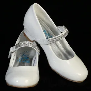 Mia Girls Rhinestone Strap Heel Shoe