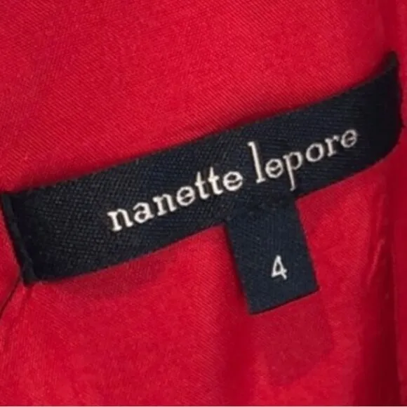 NANETTE LEPORE | $395 Sheath Dress One Shoulder Ruffle Cocktail Party Event - 4