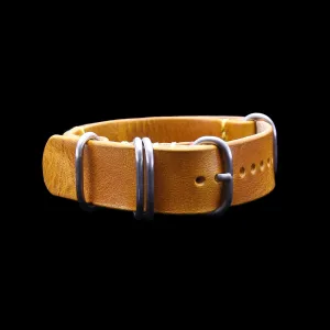 NAT2 Leather Watch Strap, 5-Ring Military 104