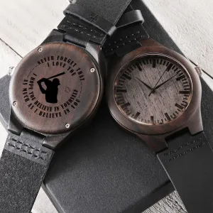 Never Forget I Love You - Baseball Watch