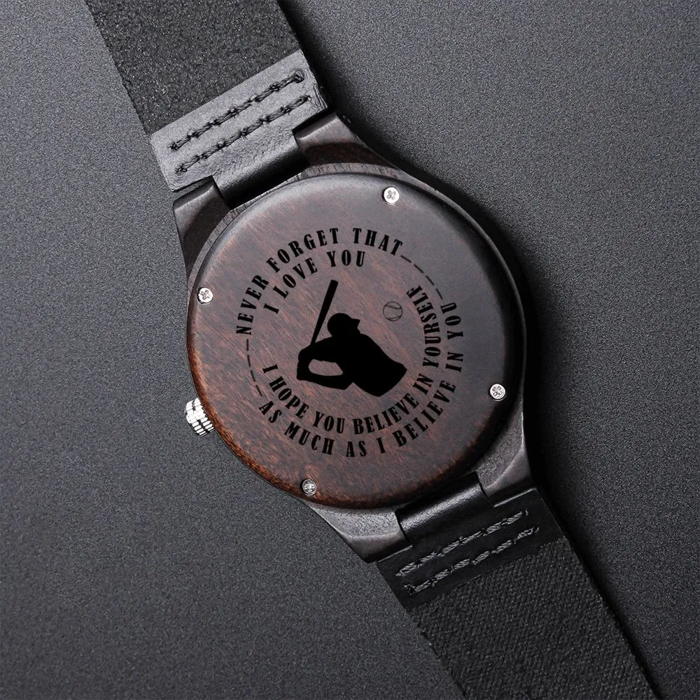 Never Forget I Love You - Baseball Watch