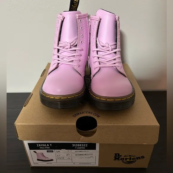 New Dr Martens Kids' Zavala Lace Up BootToddler Sz 10