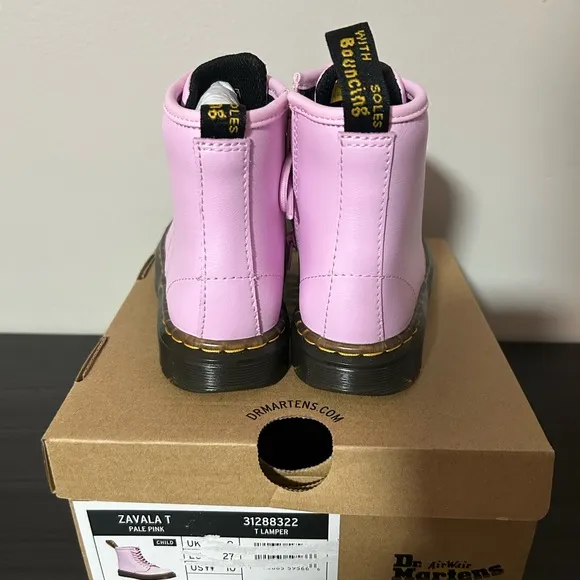 New Dr Martens Kids' Zavala Lace Up BootToddler Sz 10
