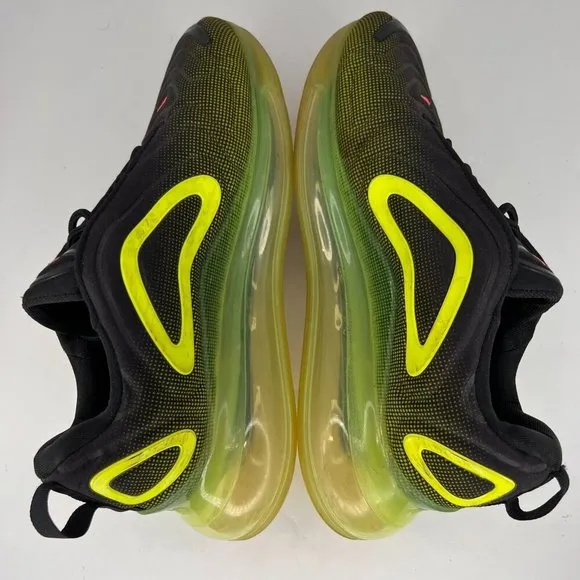 Nike Air Max 720 Mens AO2924-008 Black/Volt-Bright Burst Size 9 Athletic Shoes