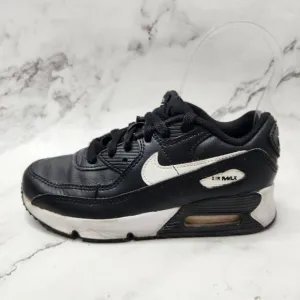 Nike Air Max 90 Black White Sneakers Shoes Youth Boys CD6867-010 Size 2Y