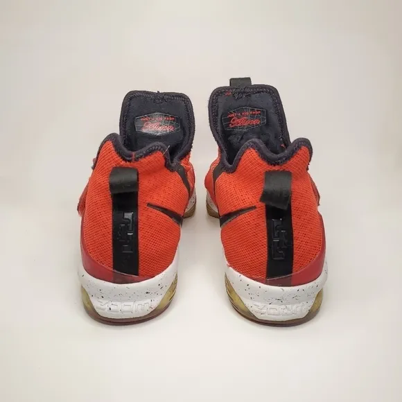 𝅺nike Boys Lebron XIV Basketball Shoes Red Black 85