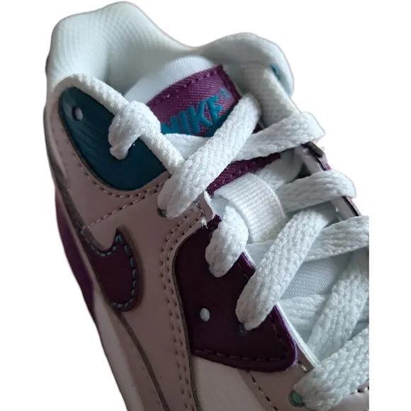 Nike Kids Air Max 90 LTR (TD) White/ Viotech/ Platinum Violet