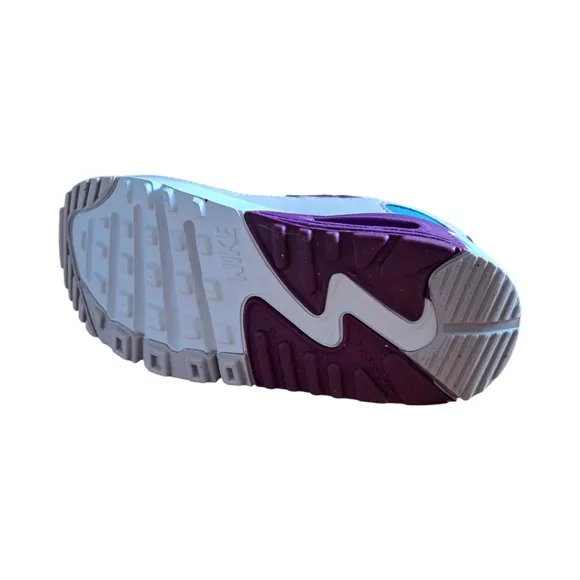 Nike Kids Air Max 90 LTR (TD) White/ Viotech/ Platinum Violet