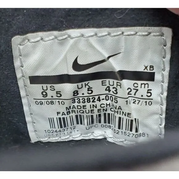 Nike SB Stefan Janoski Shoes Mens 9.5 Black Grey Suede Lace Up Low Sneakers