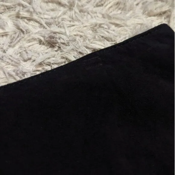 NWT Danier leather suede black studded mini skirt