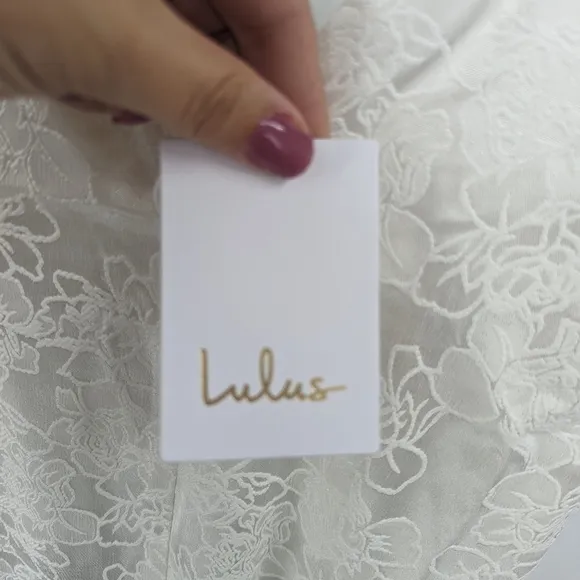 NWT LULU'S Promise My Passion Bridal Maxi V-neck Sleeveless Spaghetti Strap Dres