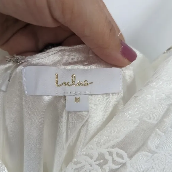 NWT LULU'S Promise My Passion Bridal Maxi V-neck Sleeveless Spaghetti Strap Dres