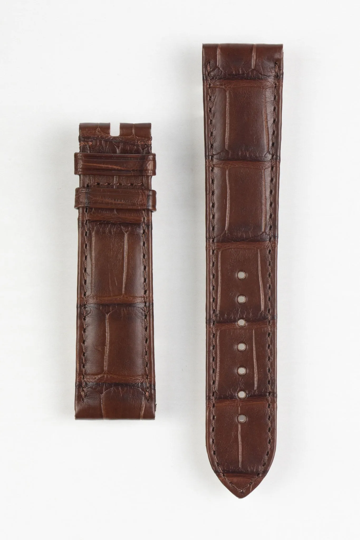 OMEGA 98000411 Seamaster Aqua Terra Genuine Alligator 20mm Watch Strap in BROWN