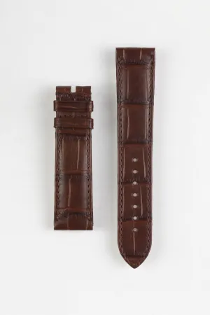 OMEGA 98000411 Seamaster Aqua Terra Genuine Alligator 20mm Watch Strap in BROWN