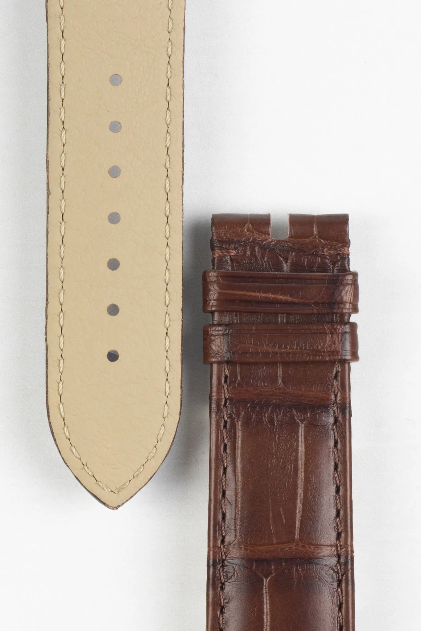 OMEGA 98000411 Seamaster Aqua Terra Genuine Alligator 20mm Watch Strap in BROWN