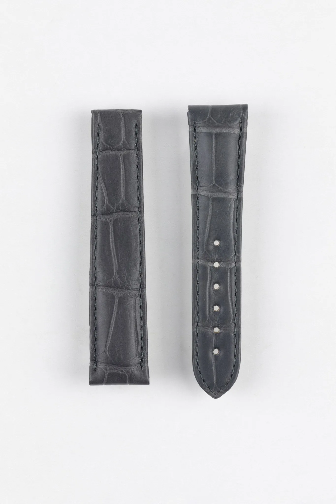 OMEGA CUZ004164 Genuine Alligator Leather Deployment Strap in GREY
